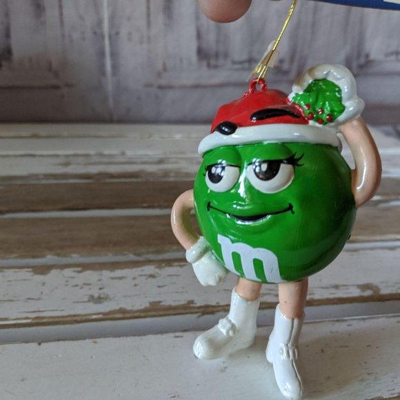 Kurt Adler green m&m ornament Xmas tree - Picture 2 of 6